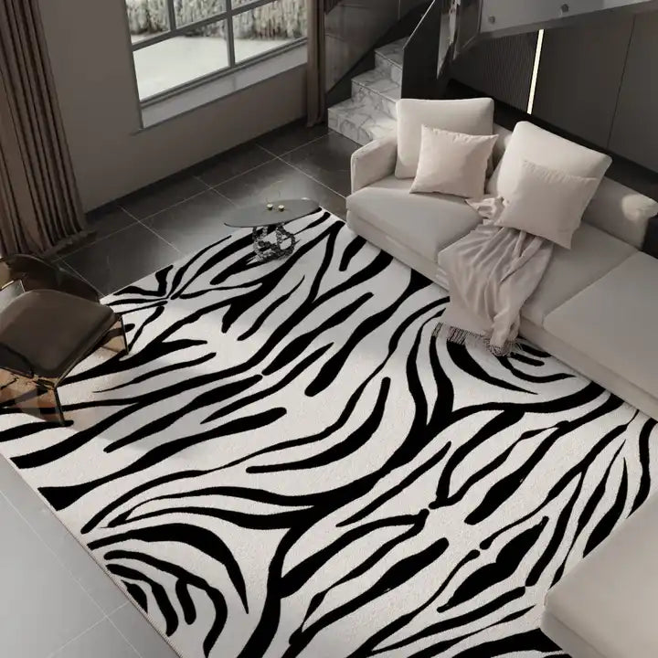 Soft Rug-Zebra Print