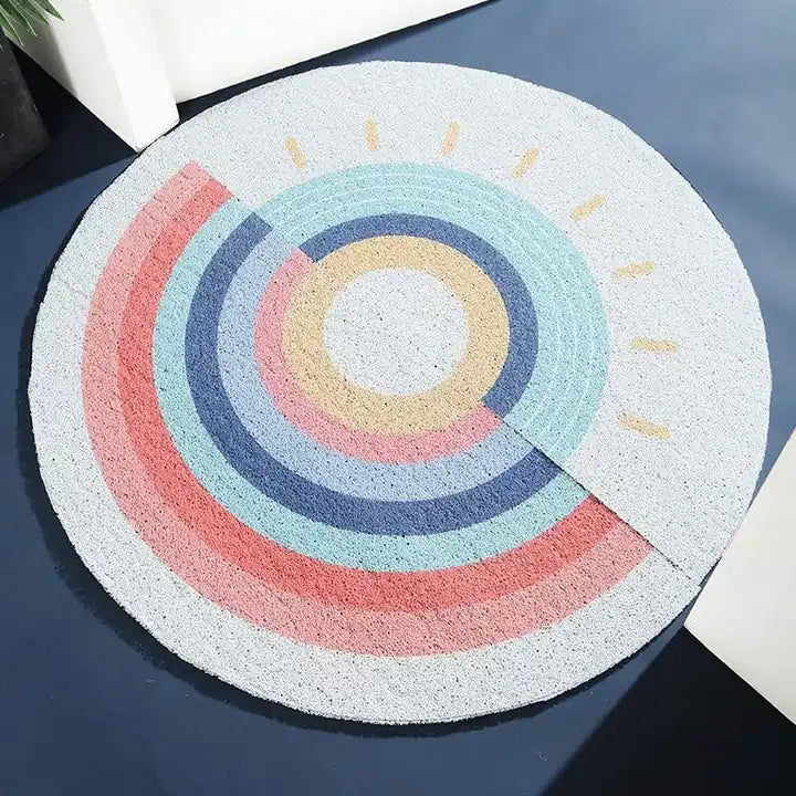 Bath Rug Set Half Round Indoor or Outdoor Mats