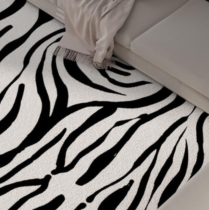 Soft Rug-Zebra Print