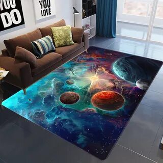 3D Cartoon Universe Rug